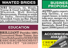 Prabhat Khabar Situation Wanted display classified rates